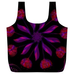 Background Purple Black Red Full Print Recycle Bag (xl) by Pakrebo