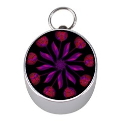 Background Purple Black Red Mini Silver Compasses by Pakrebo