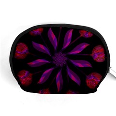 Background Purple Black Red Accessory Pouch (medium) by Pakrebo