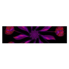 Background Purple Black Red Satin Scarf (oblong)