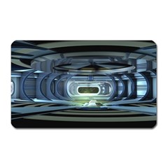 Spaceship Interior Stage Design Magnet (rectangular)