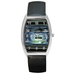 Spaceship Interior Stage Design Barrel Style Metal Watch by Pakrebo