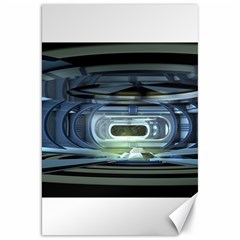 Spaceship Interior Stage Design Canvas 20  X 30  by Pakrebo