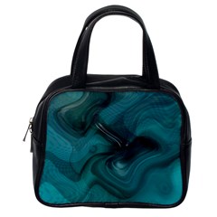 Abstract Graphics Water Web Layout Classic Handbag (one Side) by Pakrebo