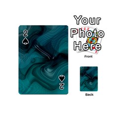 Abstract Graphics Water Web Layout Playing Cards 54 (mini) by Pakrebo