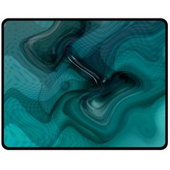 Abstract Graphics Water Web Layout Double Sided Fleece Blanket (medium)  by Pakrebo