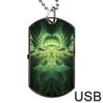 Fractal Jwildfire Scifi Dog Tag USB Flash (One Side) Front