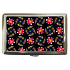 Pattern Flowers Wallpaper Cigarette Money Case by Pakrebo