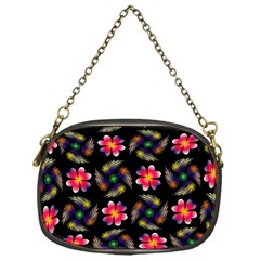 Pattern Flowers Wallpaper Chain Purse (one Side) by Pakrebo