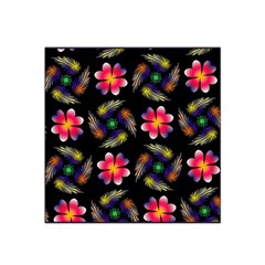 Pattern Flowers Wallpaper Satin Bandana Scarf