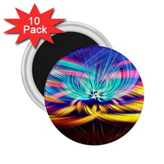 Colorful Chakra Lsd Spirituality 2 25  Magnets (10 Pack)  by Pakrebo