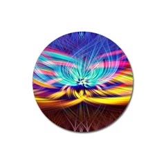 Colorful Chakra Lsd Spirituality Magnet 3  (round) by Pakrebo