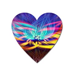 Colorful Chakra Lsd Spirituality Heart Magnet by Pakrebo