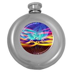 Colorful Chakra Lsd Spirituality Round Hip Flask (5 Oz) by Pakrebo