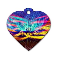 Colorful Chakra Lsd Spirituality Dog Tag Heart (two Sides) by Pakrebo