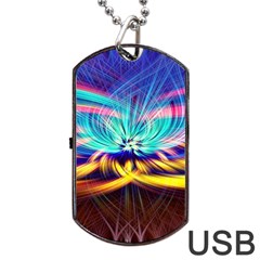 Colorful Chakra Lsd Spirituality Dog Tag Usb Flash (two Sides) by Pakrebo