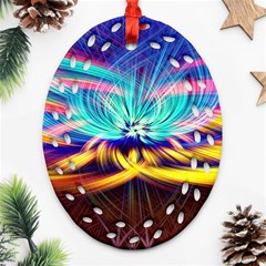 Colorful Chakra Lsd Spirituality Ornament (oval Filigree) by Pakrebo