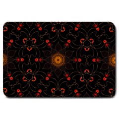 Ornament Background Tender Web Large Doormat  by Pakrebo