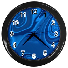 Rendering Streak Wave Background Wall Clock (black) by Pakrebo