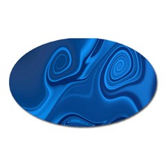 Rendering Streak Wave Background Oval Magnet by Pakrebo