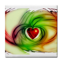 Heart Love Luck Abstract Tile Coasters by Pakrebo