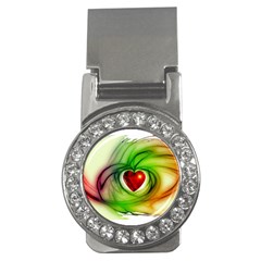 Heart Love Luck Abstract Money Clips (cz)  by Pakrebo