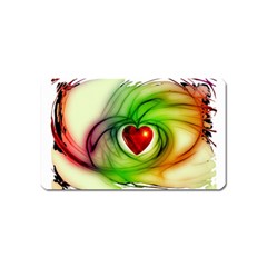 Heart Love Luck Abstract Magnet (name Card) by Pakrebo