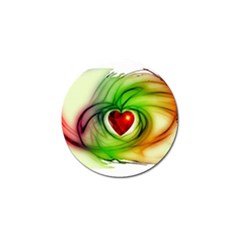 Heart Love Luck Abstract Golf Ball Marker by Pakrebo