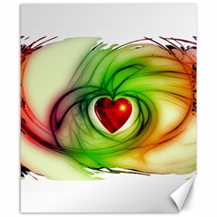 Heart Love Luck Abstract Canvas 8  X 10  by Pakrebo