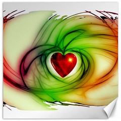 Heart Love Luck Abstract Canvas 16  X 16  by Pakrebo