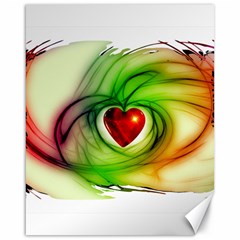 Heart Love Luck Abstract Canvas 16  X 20  by Pakrebo