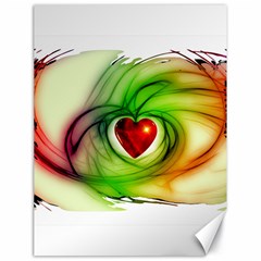 Heart Love Luck Abstract Canvas 18  X 24  by Pakrebo