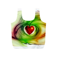 Heart Love Luck Abstract Full Print Recycle Bag (s) by Pakrebo