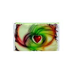 Heart Love Luck Abstract Cosmetic Bag (xs) by Pakrebo