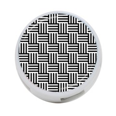 Black And White Basket Weave 4-port Usb Hub (one Side) by retrotoomoderndesigns