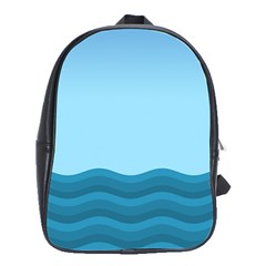 Making Waves School Bag (large) by WensdaiAmbrose