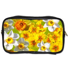 Daffodil Surprise Toiletries Bag (two Sides) by retrotoomoderndesigns