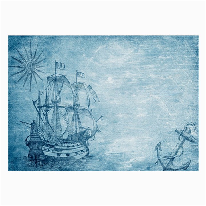 Sail Away - Vintage - Large Glasses Cloth (2-Side)