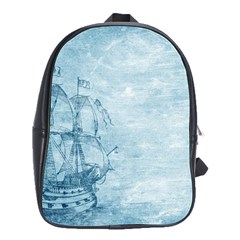 Sail Away - Vintage - School Bag (large) by WensdaiAmbrose