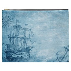 Sail Away - Vintage - Cosmetic Bag (xxxl) by WensdaiAmbrose