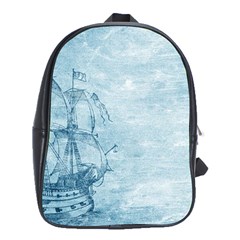 Sail Away - Vintage - School Bag (xl) by WensdaiAmbrose