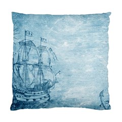 Sail Away - Vintage - Standard Cushion Case (two Sides) by WensdaiAmbrose