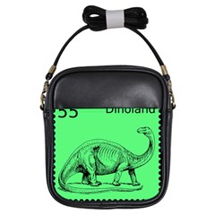 Dinoland Stamp - Girls Sling Bag by WensdaiAmbrose