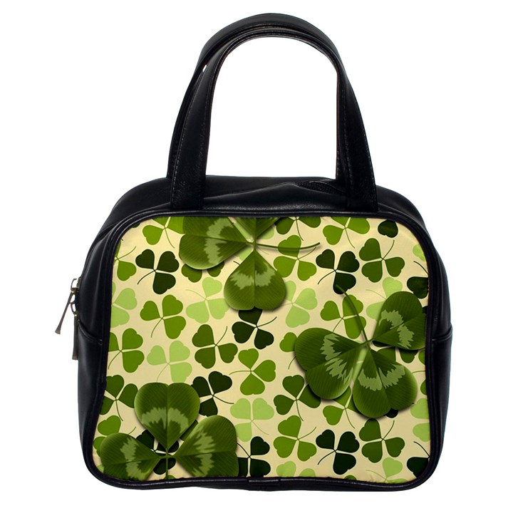 Drawn To Clovers Classic Handbag (One Side)