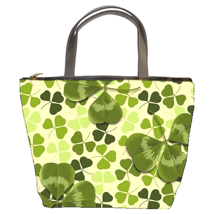 Drawn To Clovers Bucket Bag