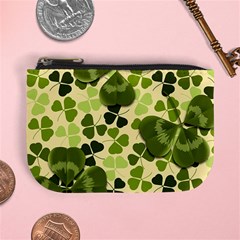 Drawn To Clovers Mini Coin Purse by WensdaiAmbrose