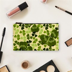 Drawn To Clovers Cosmetic Bag (small) by WensdaiAmbrose