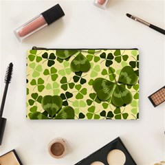 Drawn To Clovers Cosmetic Bag (medium) by WensdaiAmbrose