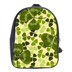 Drawn To Clovers School Bag (xl) by WensdaiAmbrose