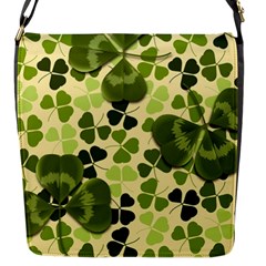 Drawn To Clovers Flap Closure Messenger Bag (s) by WensdaiAmbrose